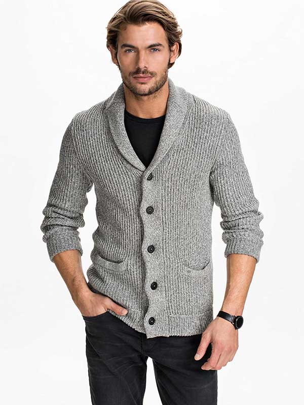 Contrast-Sleeve Sweater